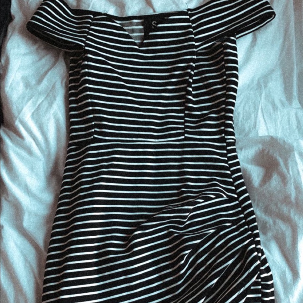 Striped bodycon dress